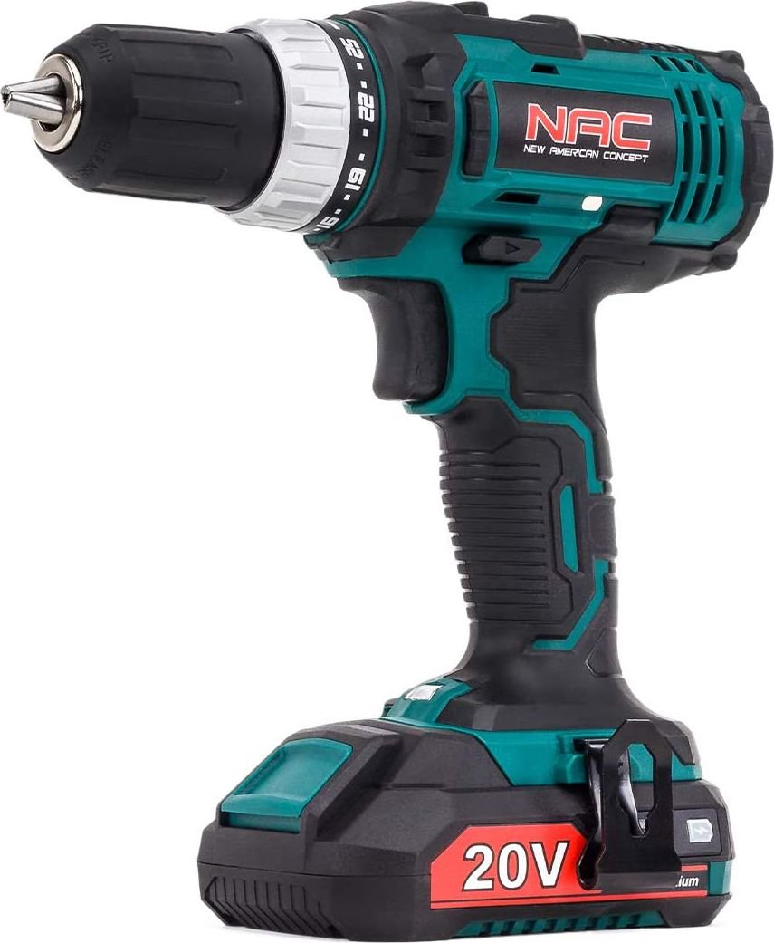 Drilling machine NAC CDB1-LI-20V 20 V 1 x battery 2 Ah