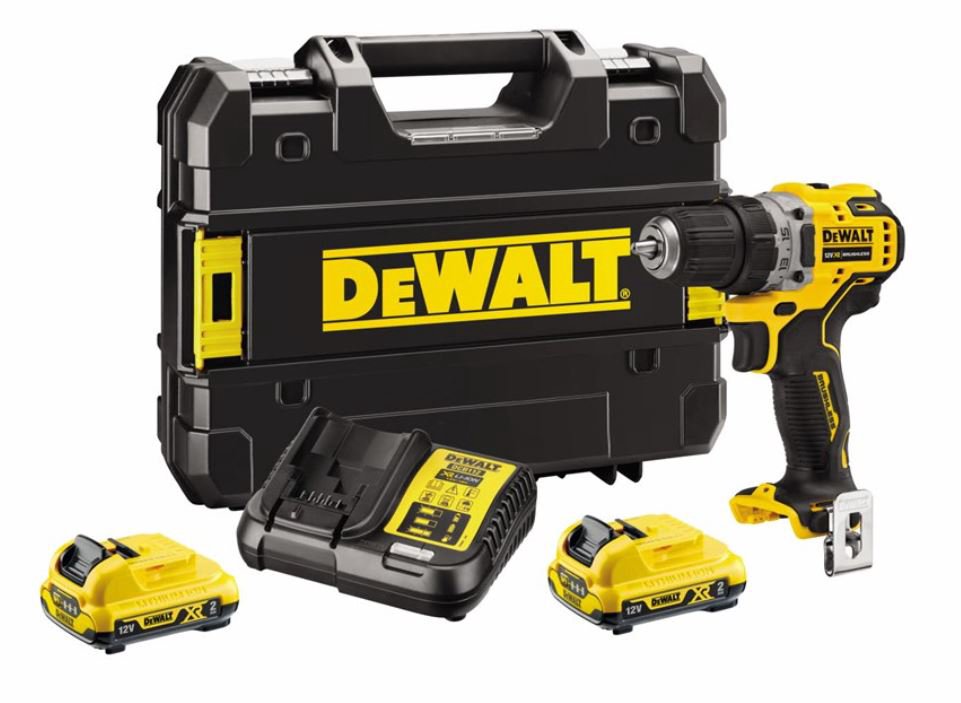 Belaidis gręžtuvas DEWALT DCD701D2-QW 2x 12V/Juoda,Geltona