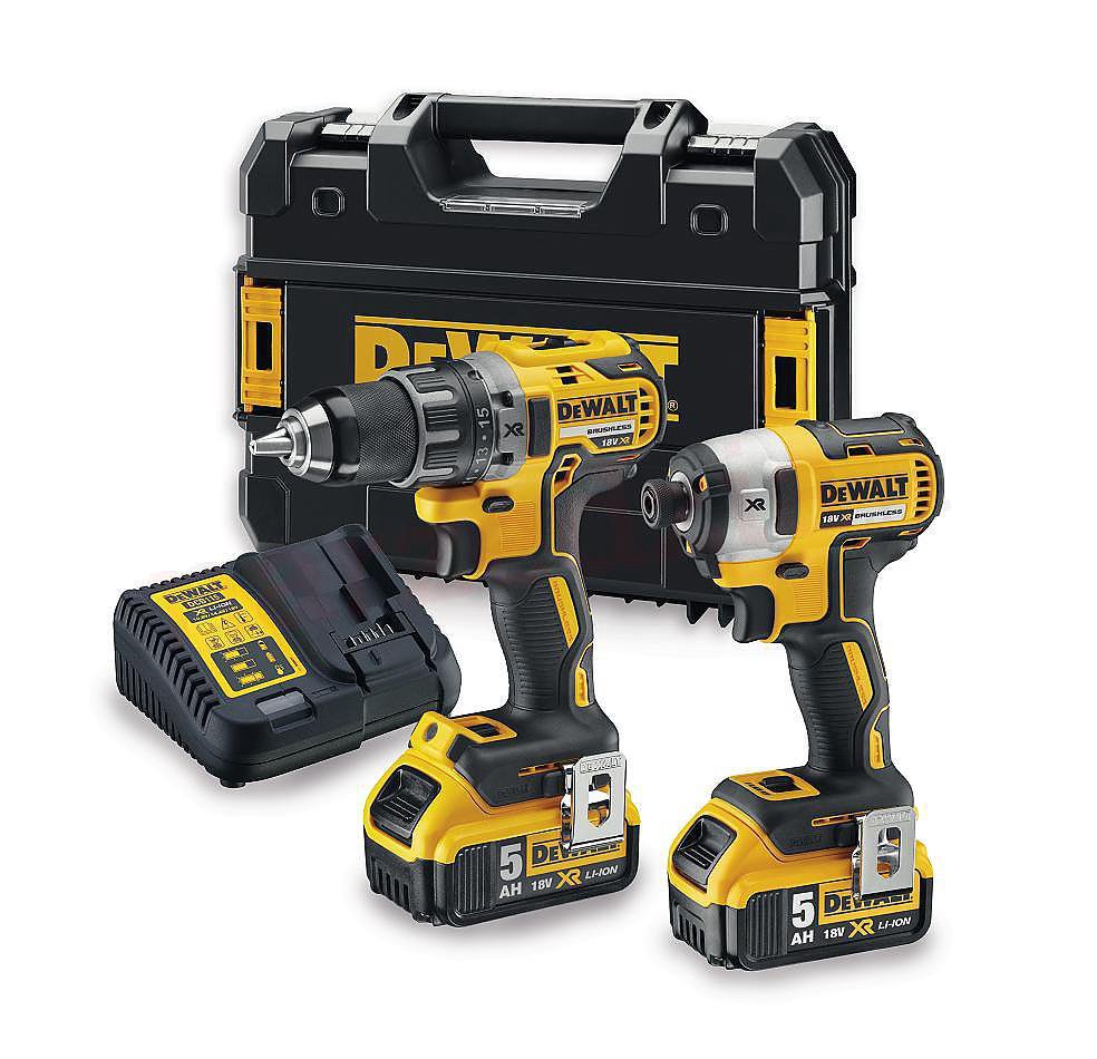 DeWALT DCK268P2T-QW akumuliatorinis / smūginis atsuktuvas Juodas, geltonas