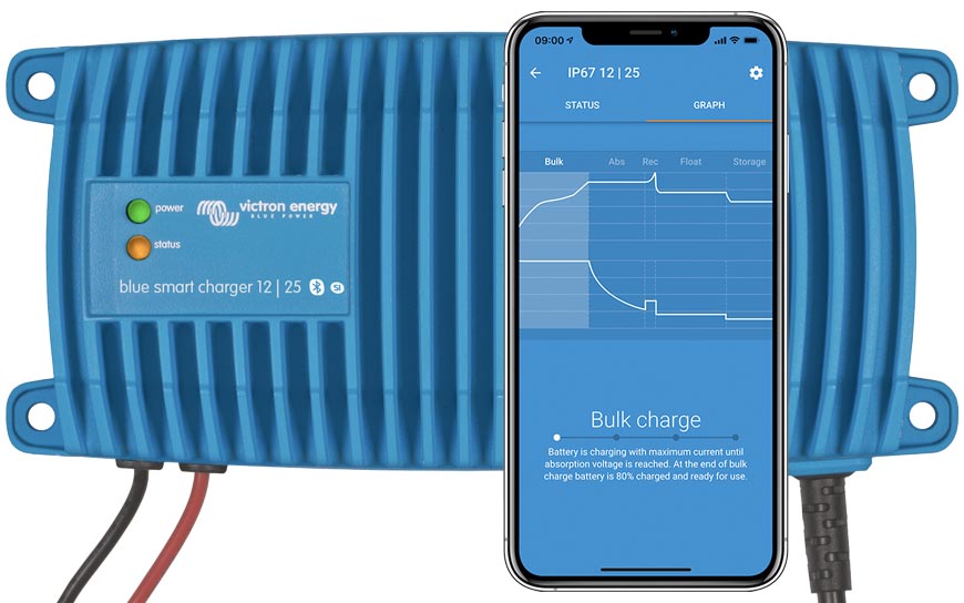 Akumuliatorių pakrovėjas Blue Smart IP67 12V/7A Victron Energy