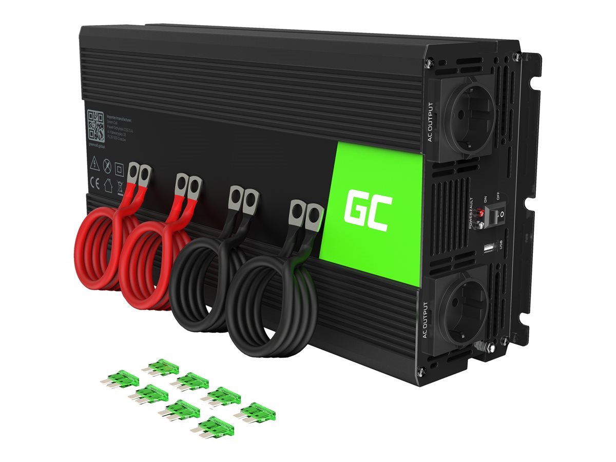 Įtampos keitiklis GREEN CELL Voltage Car Inverter 12V