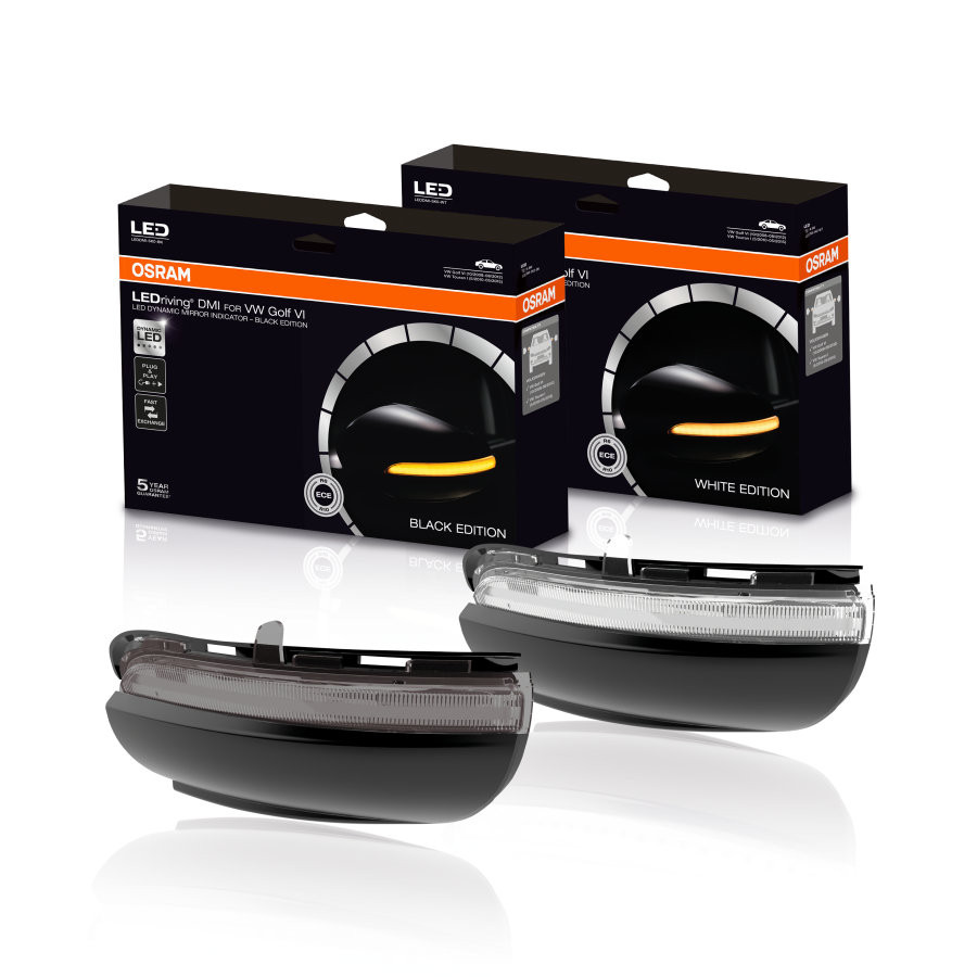 LED Posūkio žibintai ,,OSRAM" DMI (2 vnt.) VW Golf VI - Juoda