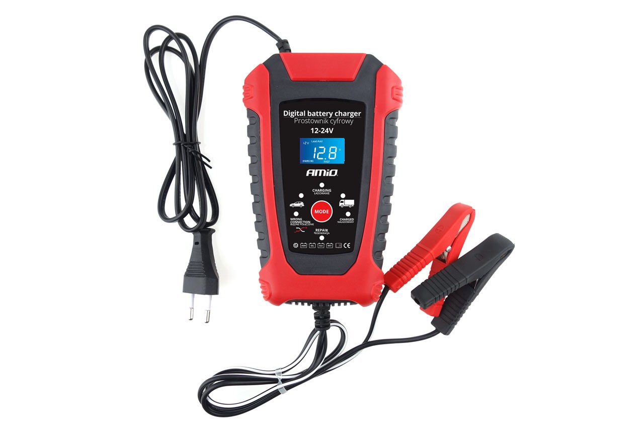 Skaitmeninis akumuliatoriaus įkroviklis AGM 12V 24V DBC-03