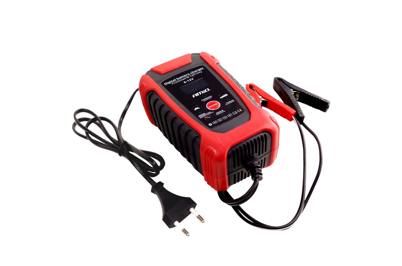 Skaitmeninis akumuliatoriaus įkroviklis 6V/12V 2A/6A DBC-02