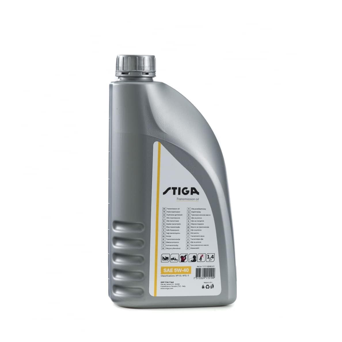 TRANSMISINĖ ALYVA SAE 5W40, STIGA, 1,4 L.