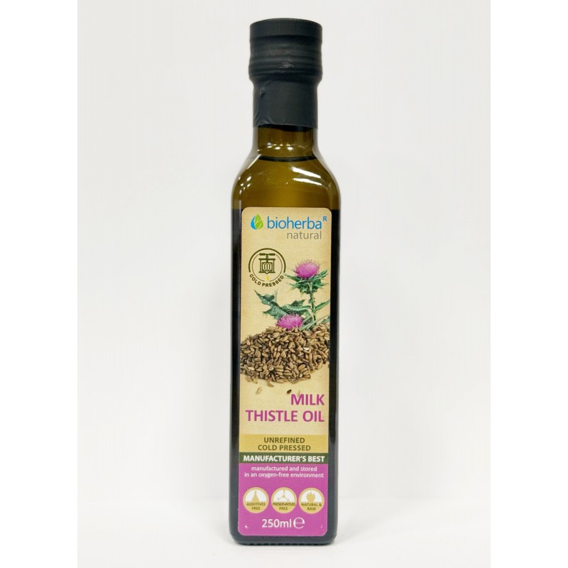 Ekologiškas margainio sėklų aliejus, šalto spaudimo, Bioherba, 250 ml