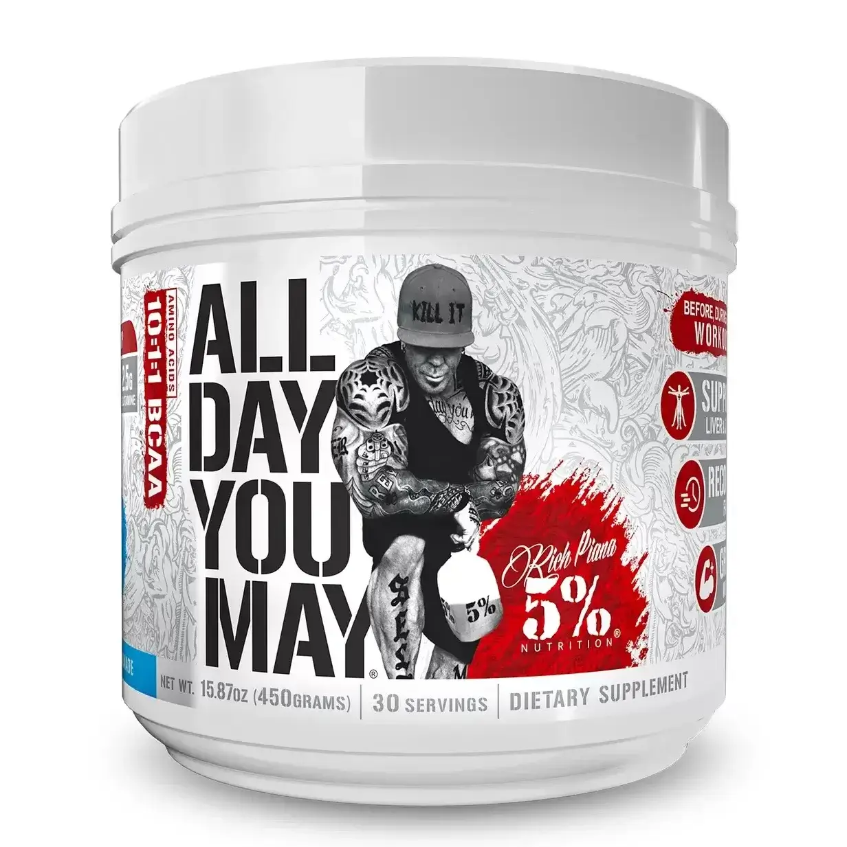 RICH PIANA 5% NUTRITION All Day You May - 435g Mėlynių limonadas