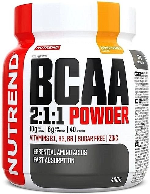 Nutrend Nutrend BCAA 2:1:1 Powder 400 g. - Mango Sorbet skonis