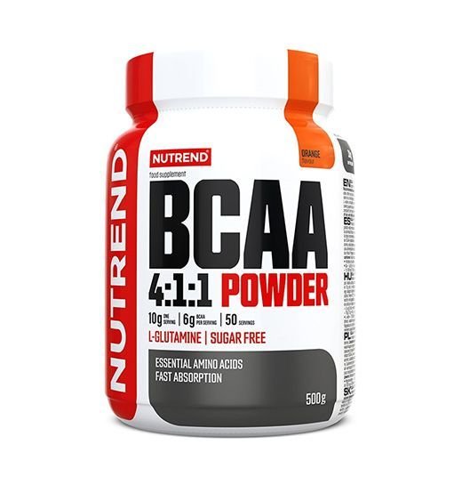 Nutrend Nutrend BCAA 4:1:1 Powder 500 g. - Orange skonis