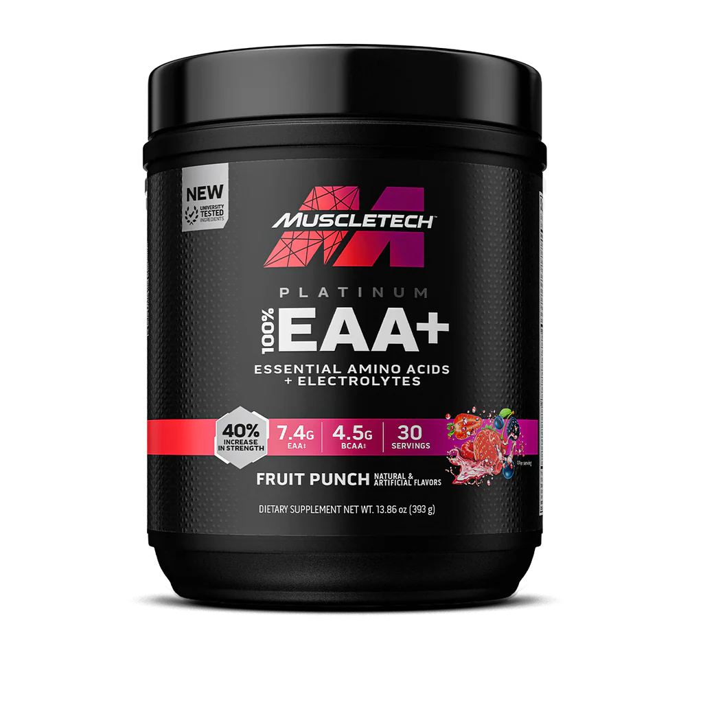 MuscleTech Platinum 100% EAA+ 399 g. - Fruit Punch skonis