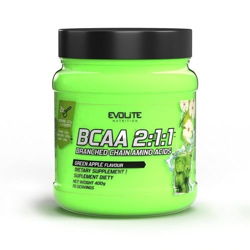 EvoLite BCAA 2:1:1 400 g. - Green apple skonis