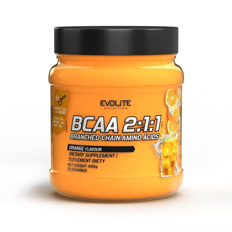 EVOLITE BCAA 2:1:1 - 400g Egzotiniai vaisiai