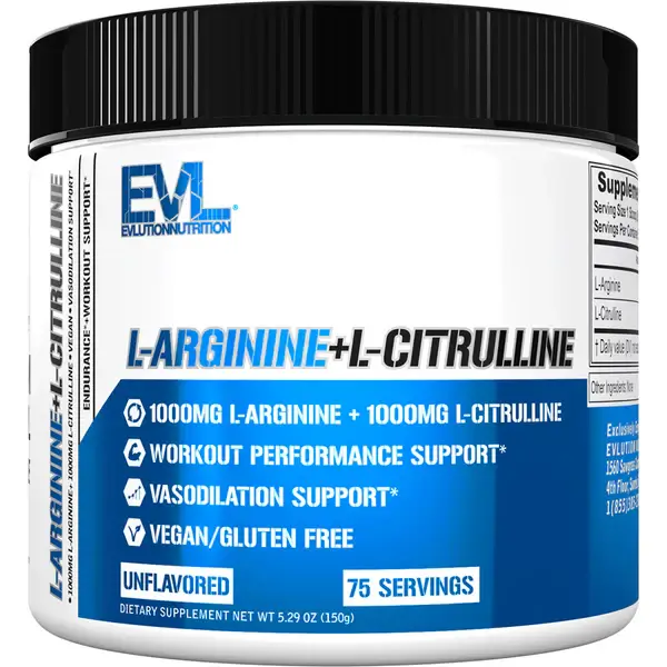 EVLUTION NUTRITION L-Arginine + L-Citrulline - 150g