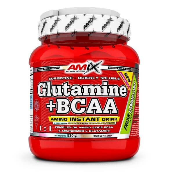 AMIX Glutamine + BCAA powder - 530g Kola