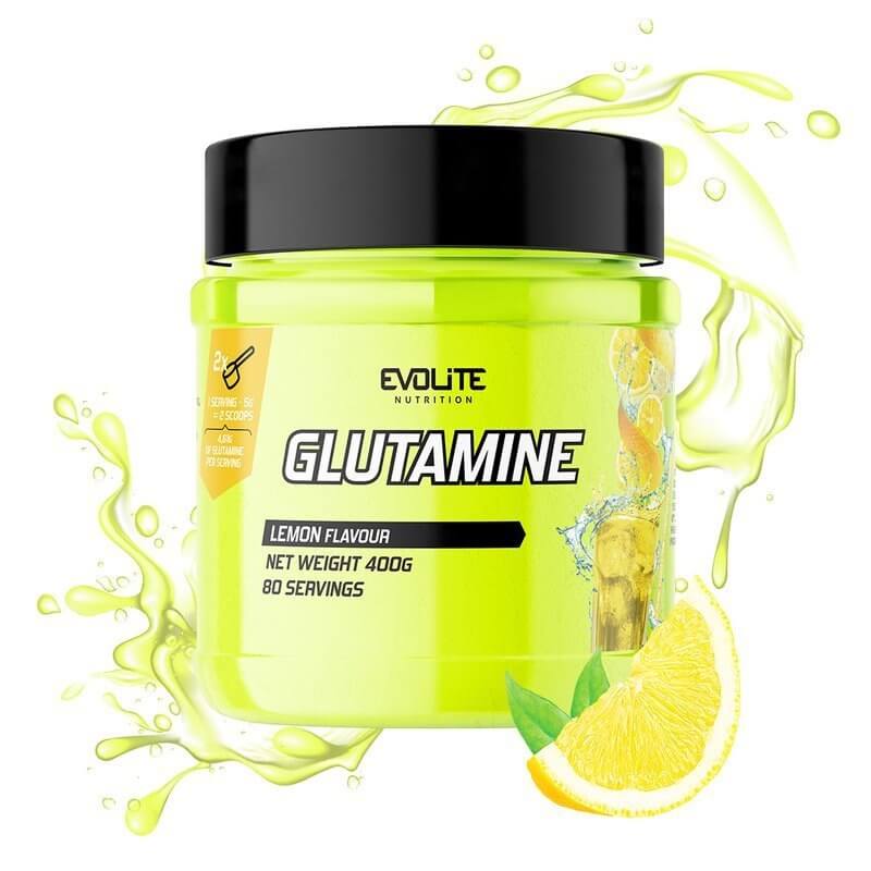 EVOLITE Glutamine (su skoniu) - 400g Žaliasis obuolys