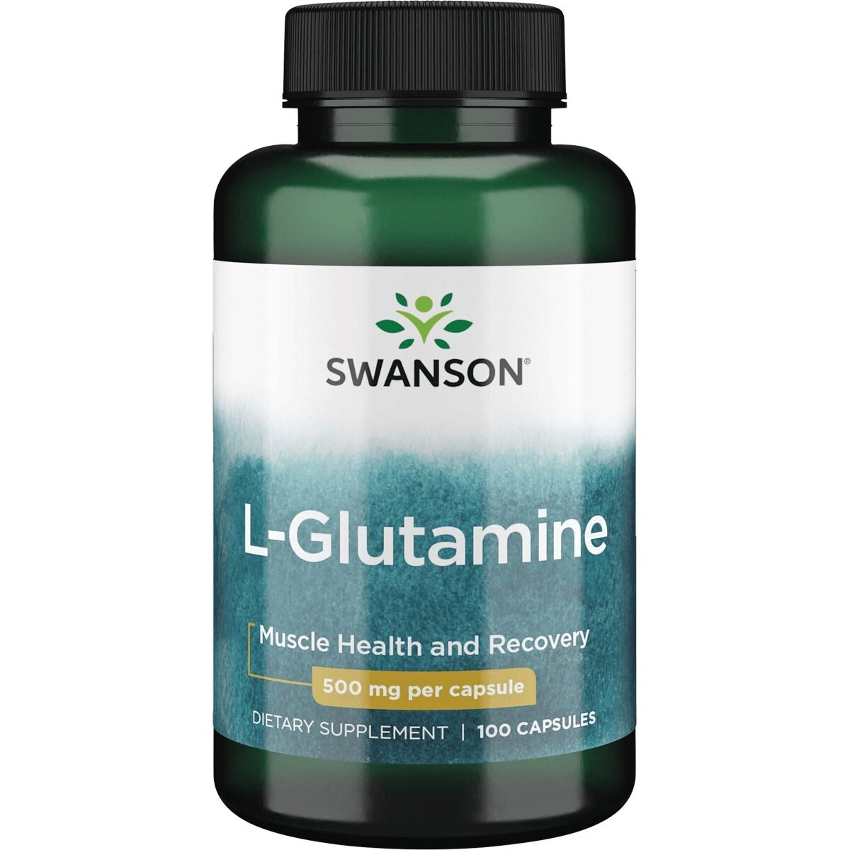 SWANSON L-Glutaminas 500mg - 100 kaps.