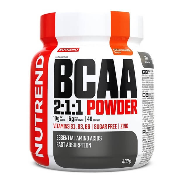 NUTREND BCAA 2:1:1 Powder - 400g Švieži apelsinai