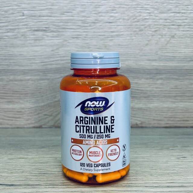 Now Sports Arginine & Citrulline - 120 veg. kaps.