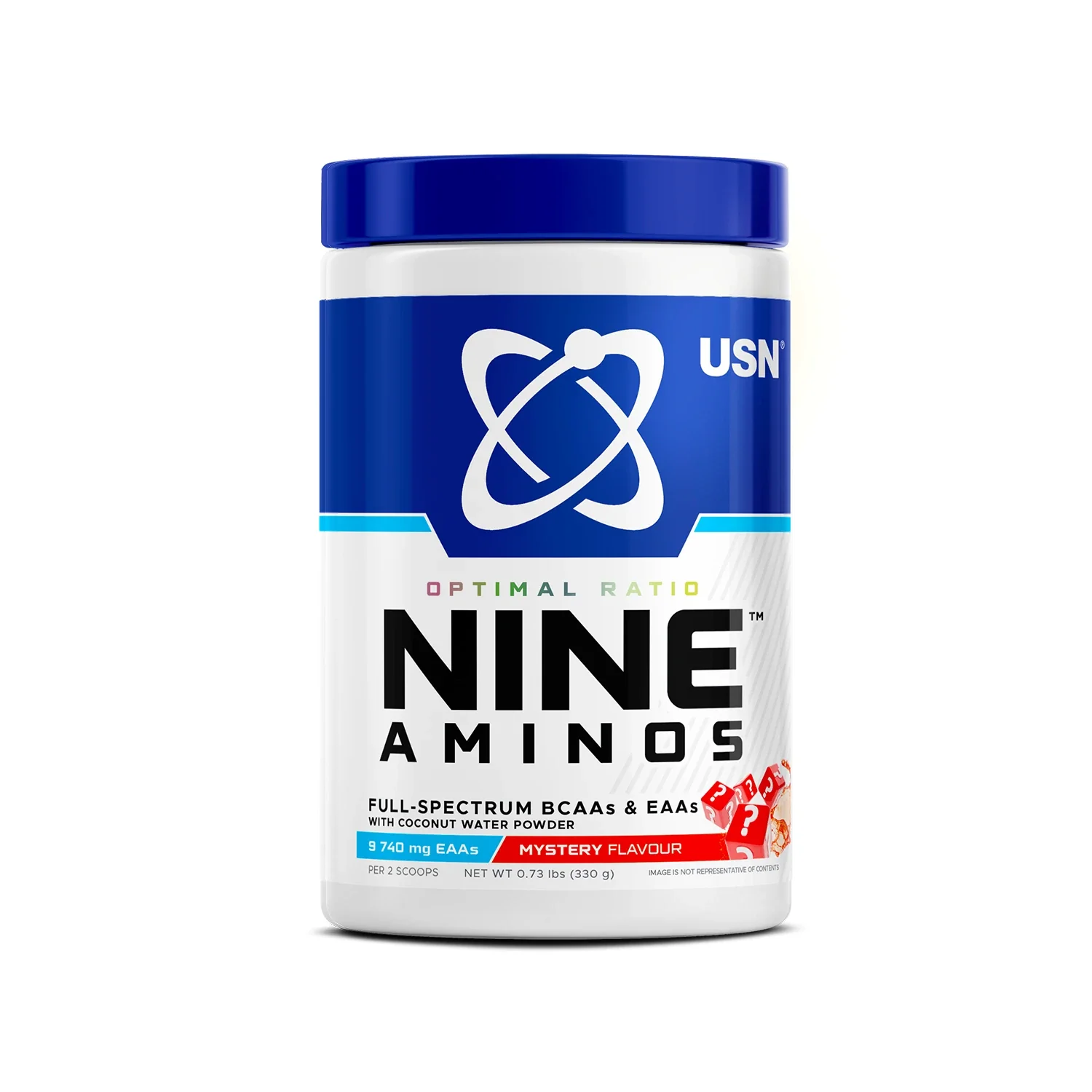 USN Nine Aminos 330 g. - Grape Fizzy skonis