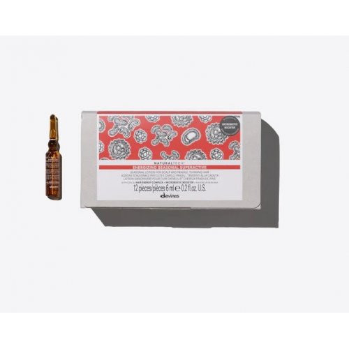 Davines Energizing Seasonal Superactive Serumas nuo sezoninio plaukų slinkimo ampulės pH: 5.4, 12x6ml