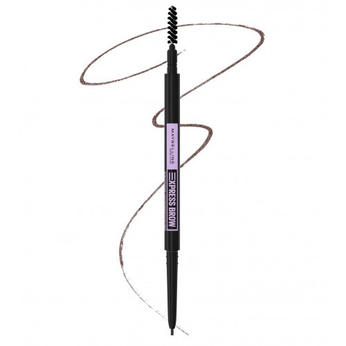 Maybelline Express Brow Ultra Slim Pencil Plonas antakių pieštukas, Deep brown