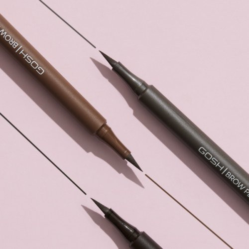 GOSH Copenhagen Brow Pen Antakių pieštukas, 002 Grey Brown