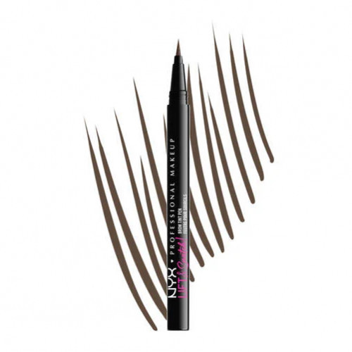 NYX Professional Makeup Lift & Snatch! Brow Tint Pen Antakių pieštukas, Ash Brown
