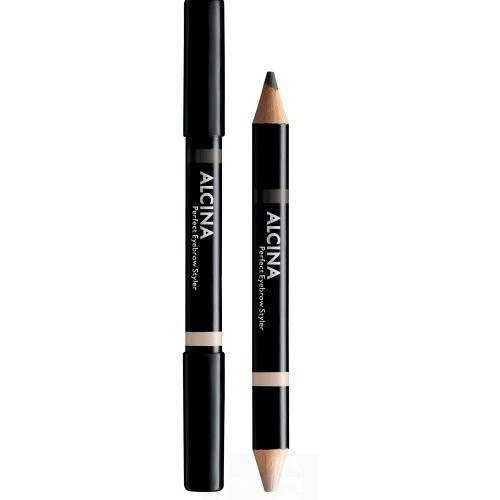Alcina Perfect Eyebrown Styler Dvipusis antakių modeliavimo pieštukas, Dark 020