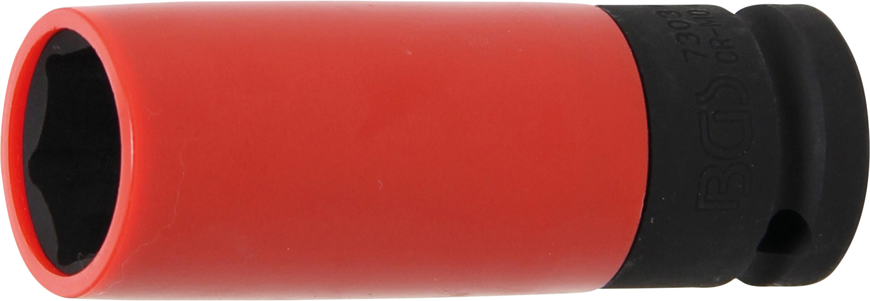 Galvutė smūginė ilga plonasienė | su plastikine apsauga | 12,5 mm (1/2") | 21 mm (7303)