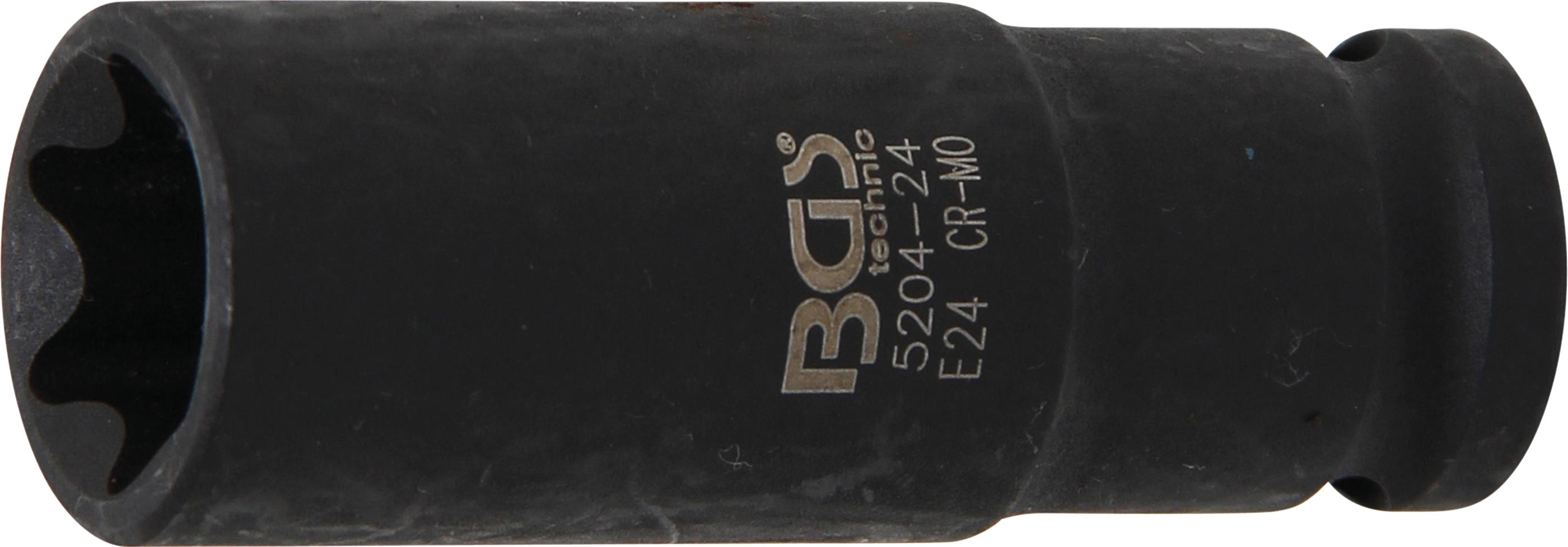 Galvutė smūginė E-Tipas, ilga | 12,5 mm (1/2") | E24 (5204-24)