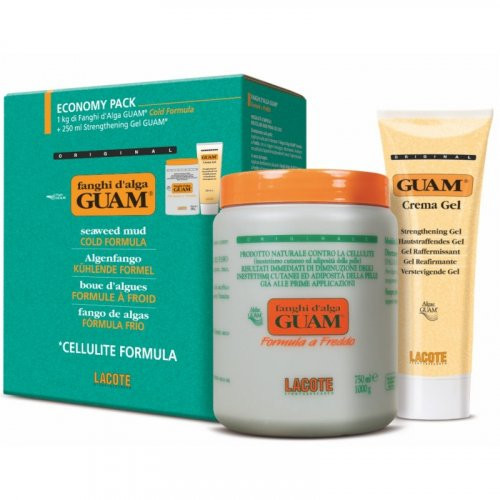 Guam Seaweed Mud Cold Formula  + Crema Gel Kit Rinkinys nuo celiulito, Rinkinys