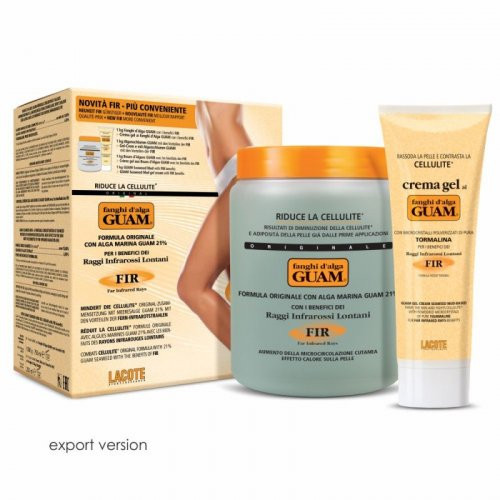 Guam Anti-cellulite Mud Mask + Firming Lifting Gel Anti-cellulite Kit Rinkinys celiulito gydymui, Rinkinys