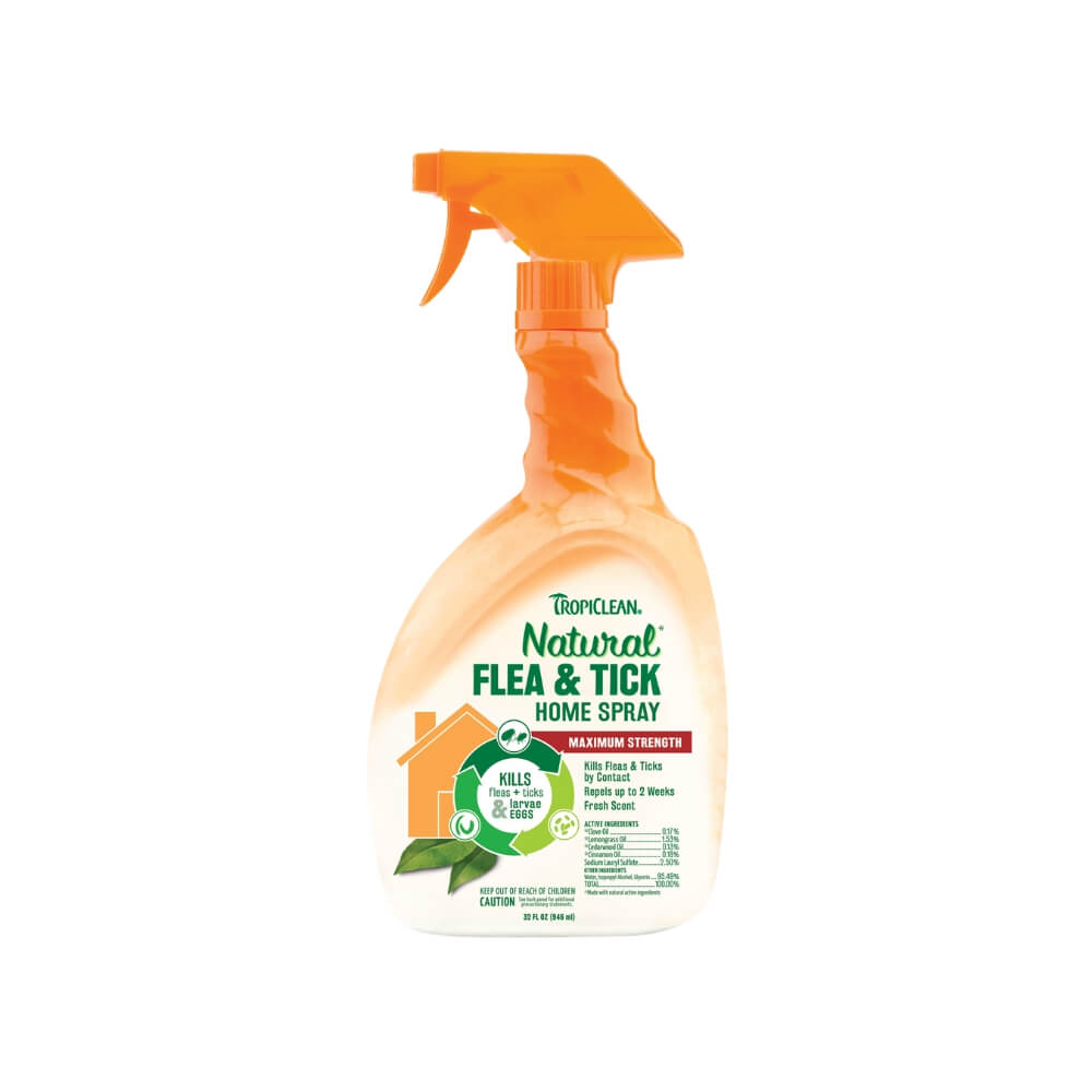 TROPICLEAN FLEA&TICK SPRAY - purškiama priemonė nuo blusų ir erkių - Produkto Tūris 473ml