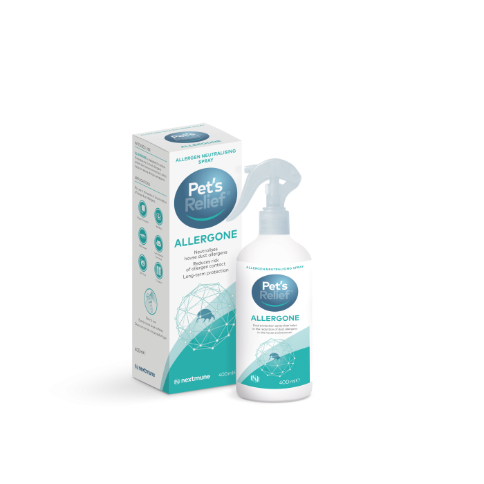 Pet’s Relief Allergone Namų aplinkos purškalas dulkių erkučių alergenams, 400 ml