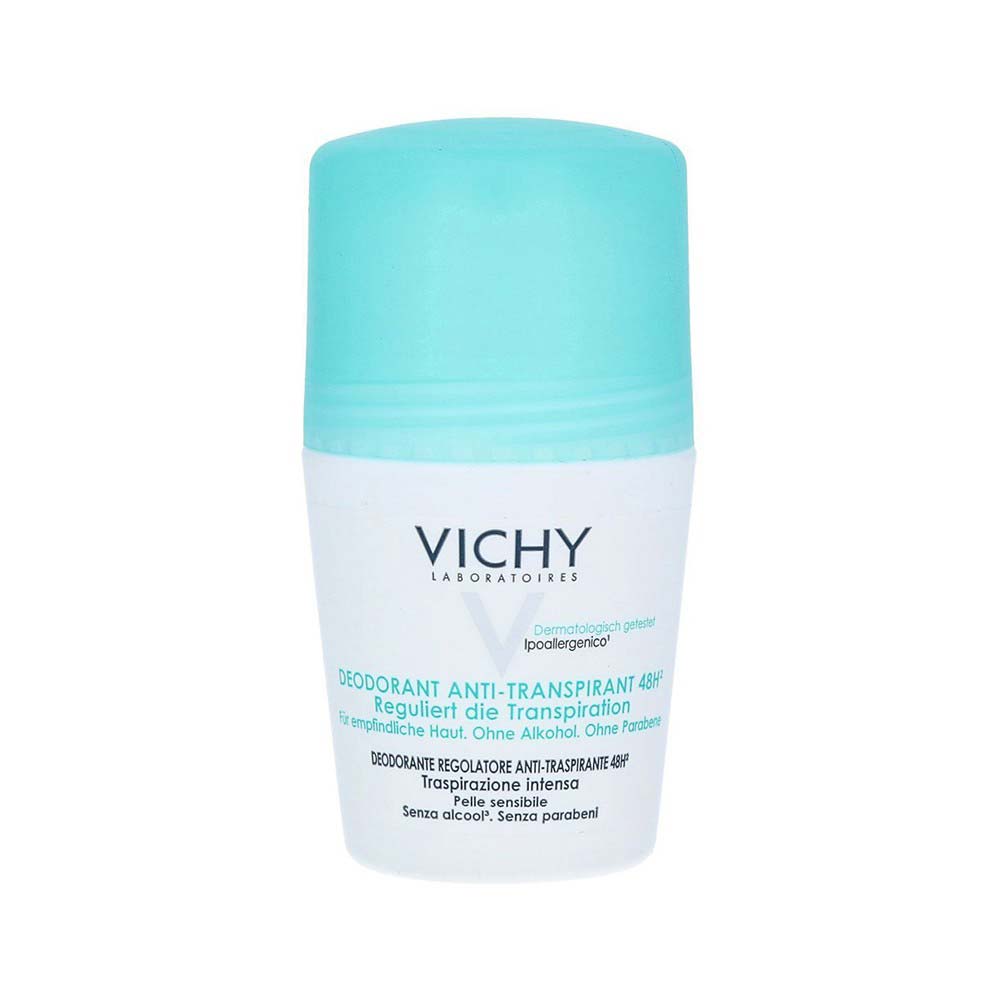 VICHY Roll-on dezodorantas - antiperspirantas reguliuoti pernelyg didelį prakaitavimą 48h 50 ml