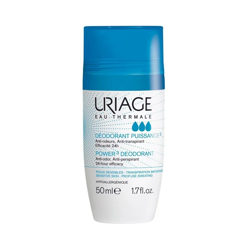 URIAGE Power 3 ruloninis dezodorantas-antiperspirantas 50 ml