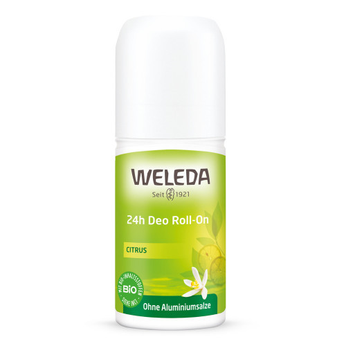 Weleda Citrus 24h Deo Roll On Deodorant Rutulinis dezodorantas su citrusais, 50ml