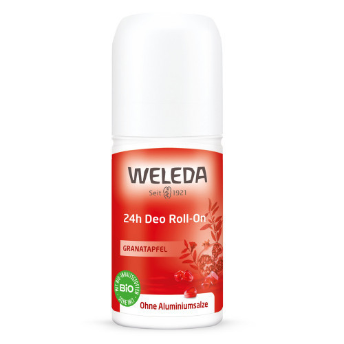 Weleda Pomegranate 24h Roll On Deodorant Rutulinis dezodorantas su granatais, 50ml