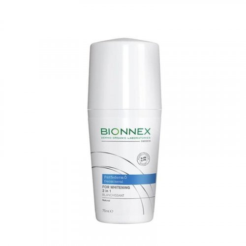 Bionnex Perfederm Deomineral Roll- On For Whitening 2 in 1 Rutulinis dezodorantas nuo hiperpigmentacijos, 75ml
