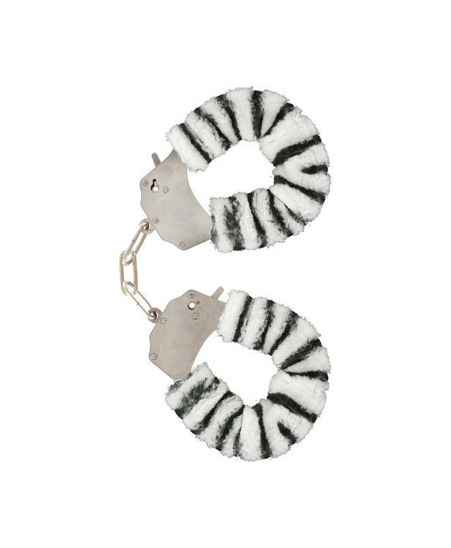 FURRY FUN CUFFS BONDAGE ZEBRA