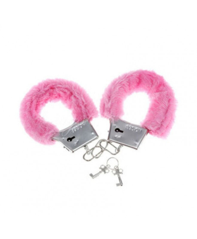 DIABLO PICANTE PLEASURE FURRY HANDCUFFS PINK