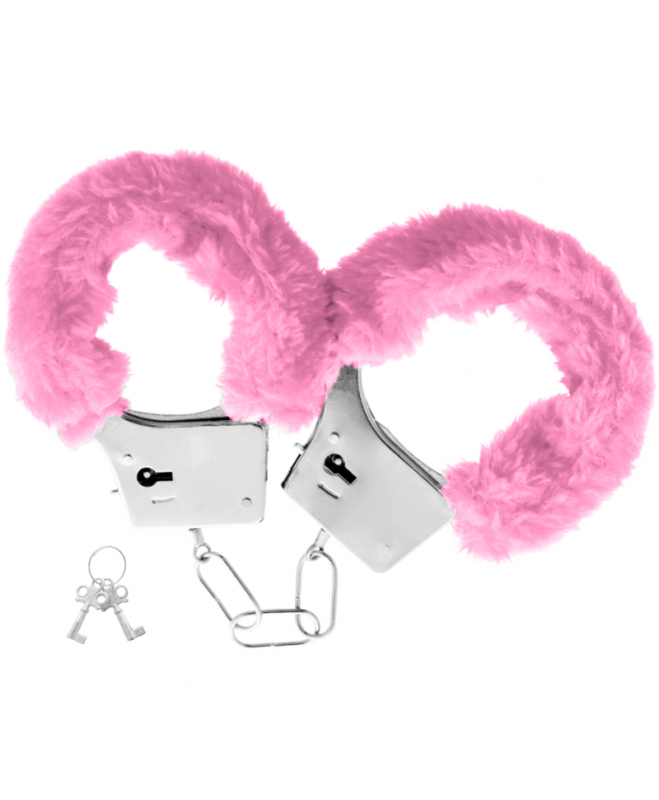 OHMAMA - PLEASURE FURRY HANDCUFFS PINK