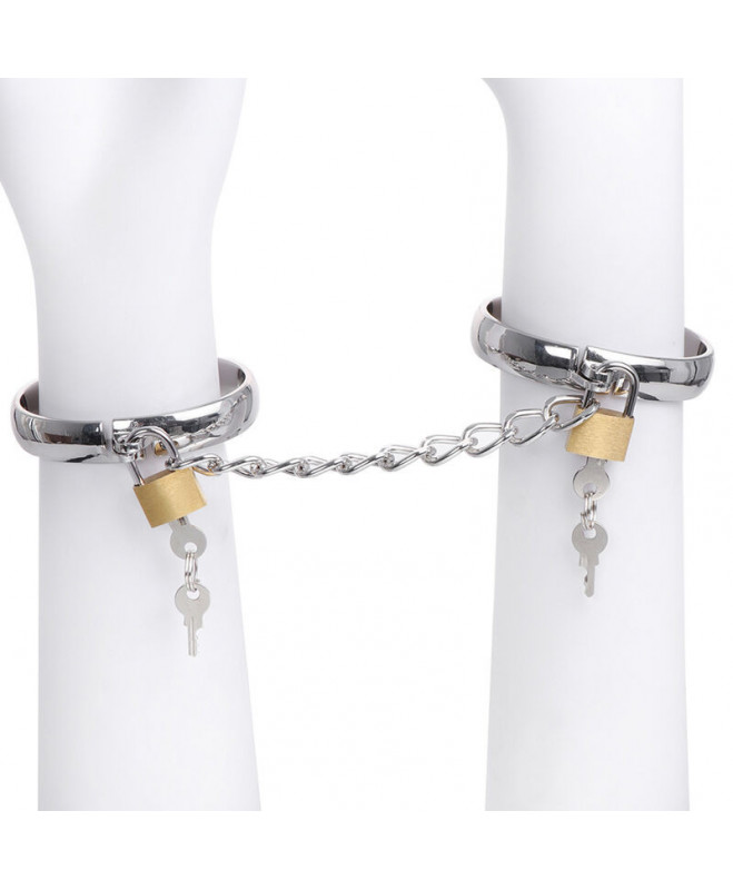 OHMAMA FETISH METAL HANDS CUFFS