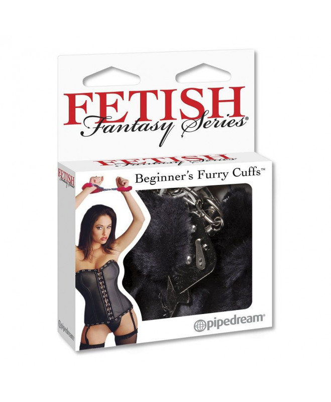 FETISH FANTASY FURRY CUFFS BLACK