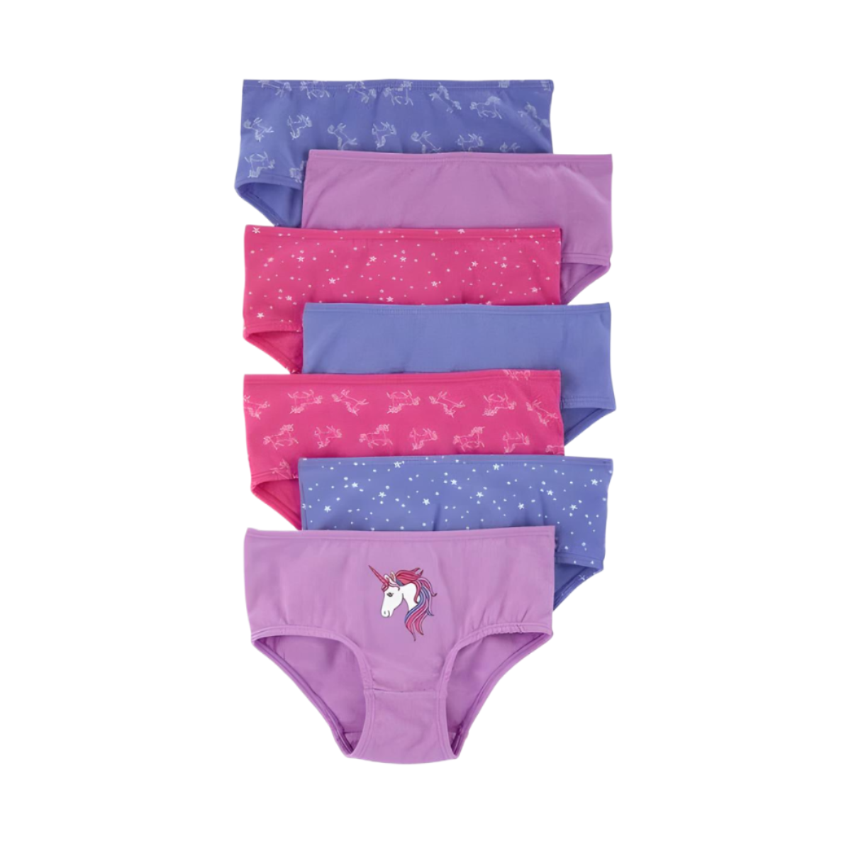 Carter’s vaikiškos apatinės kelnaitės mergaitėms (7 vnt.)