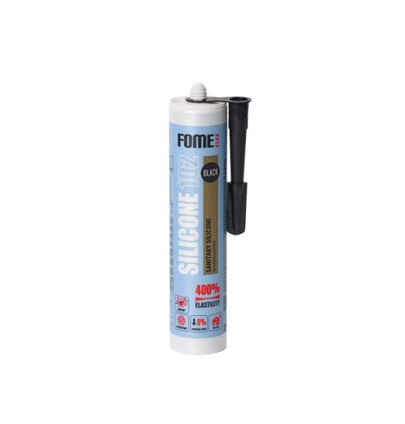 Silikoninis hermetikas FOME FLEX SILICONE 102, 310 ml, juodas, sanitarinis