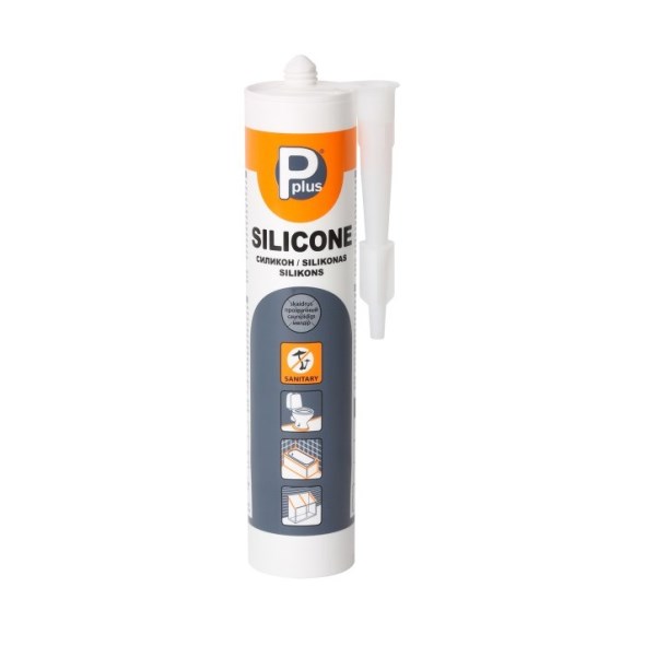 Silikonas, sanitarinis sandariklis Pplus, 280 ml, skaidrus
