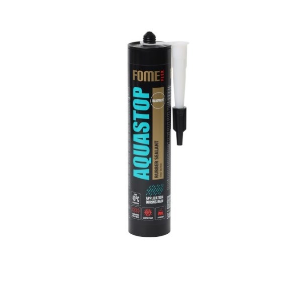 Hermetikas FOME FLEX AQUASTOP, stogui, kaučiukinis, skaidrus 300 ml