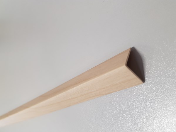 Kampas PVC apdailai išorinis Šviesus klevas 20 x 20 mm 2,75 m
