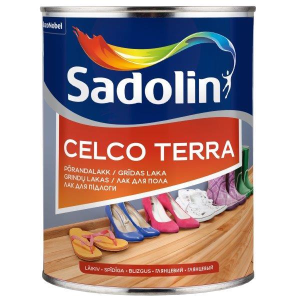 Medinių grindų lakas SADOLIN CELCO TERRA 90, blizgus, 1 l